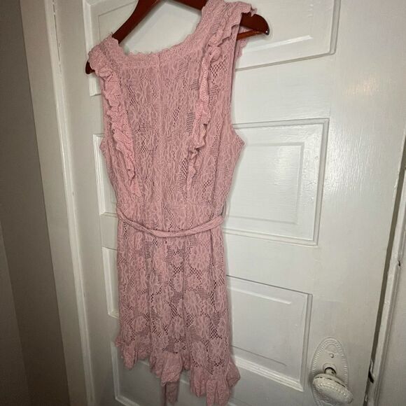 entro Blush Lace Sleeveless Summer Dress - Picture 9 of 14